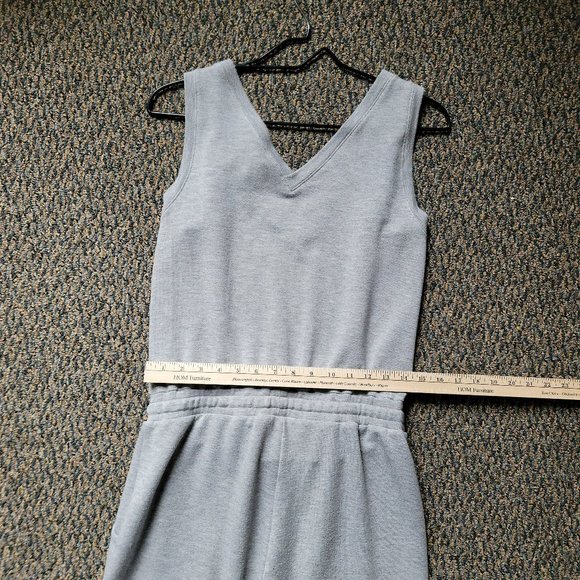 Calvin Klein Sleeveless Grey Jogger Jumpsuit Size Small - Picture 10 of 16